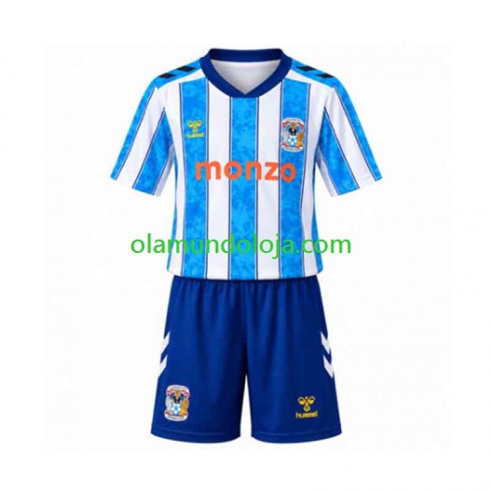 Camisola Coventry City Criança Equipamento Primeiro 2026-2027 Manga Curta